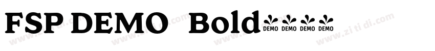 FSP DEMO   Bold字体转换